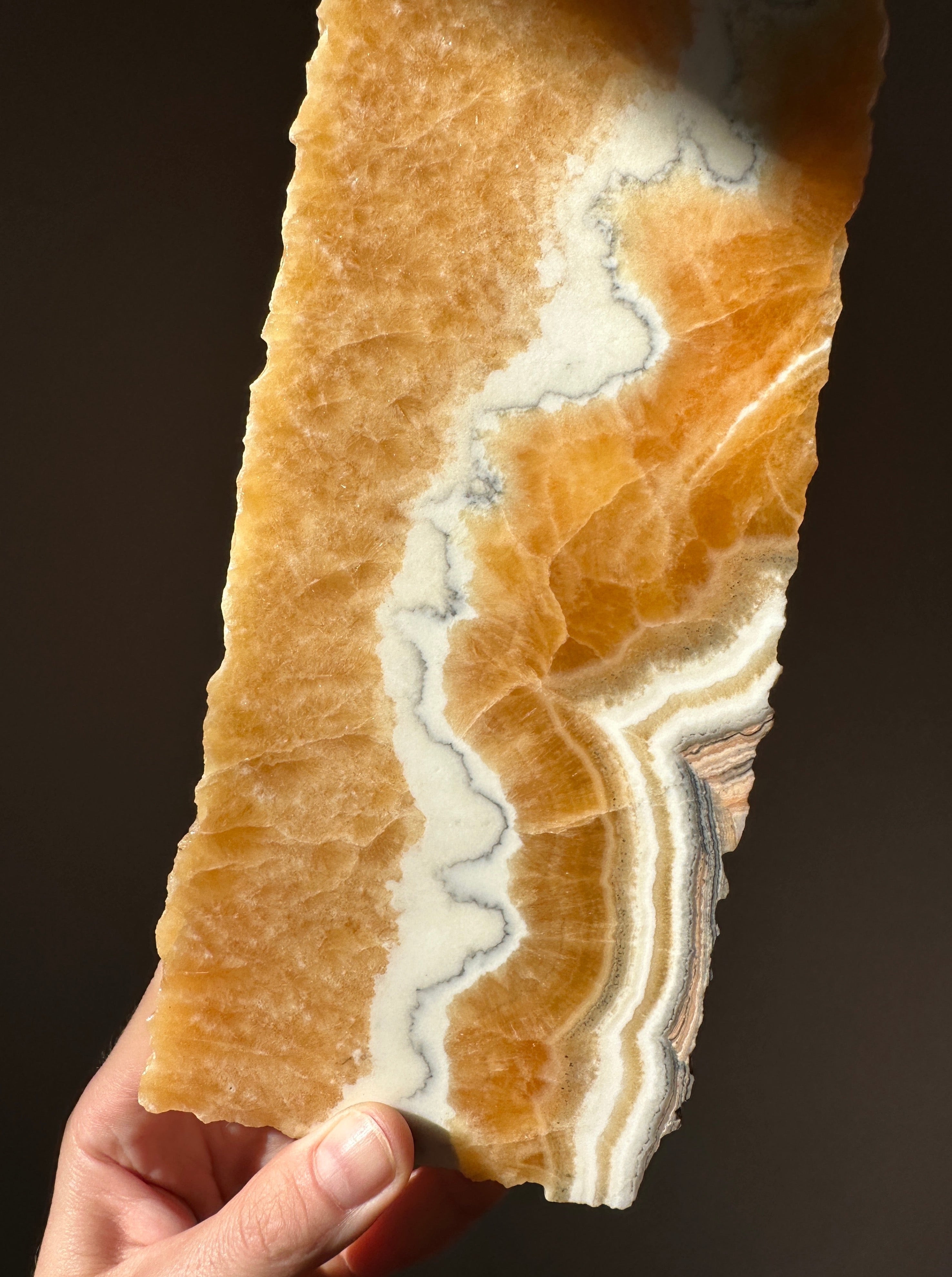 Zebra & Orange Calcite Platter