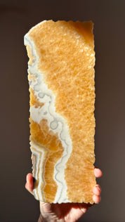 Zebra & Orange Calcite Platter
