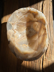 Amber Onyx Bowl Polished - Medium