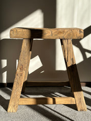 Elm Bench Stool