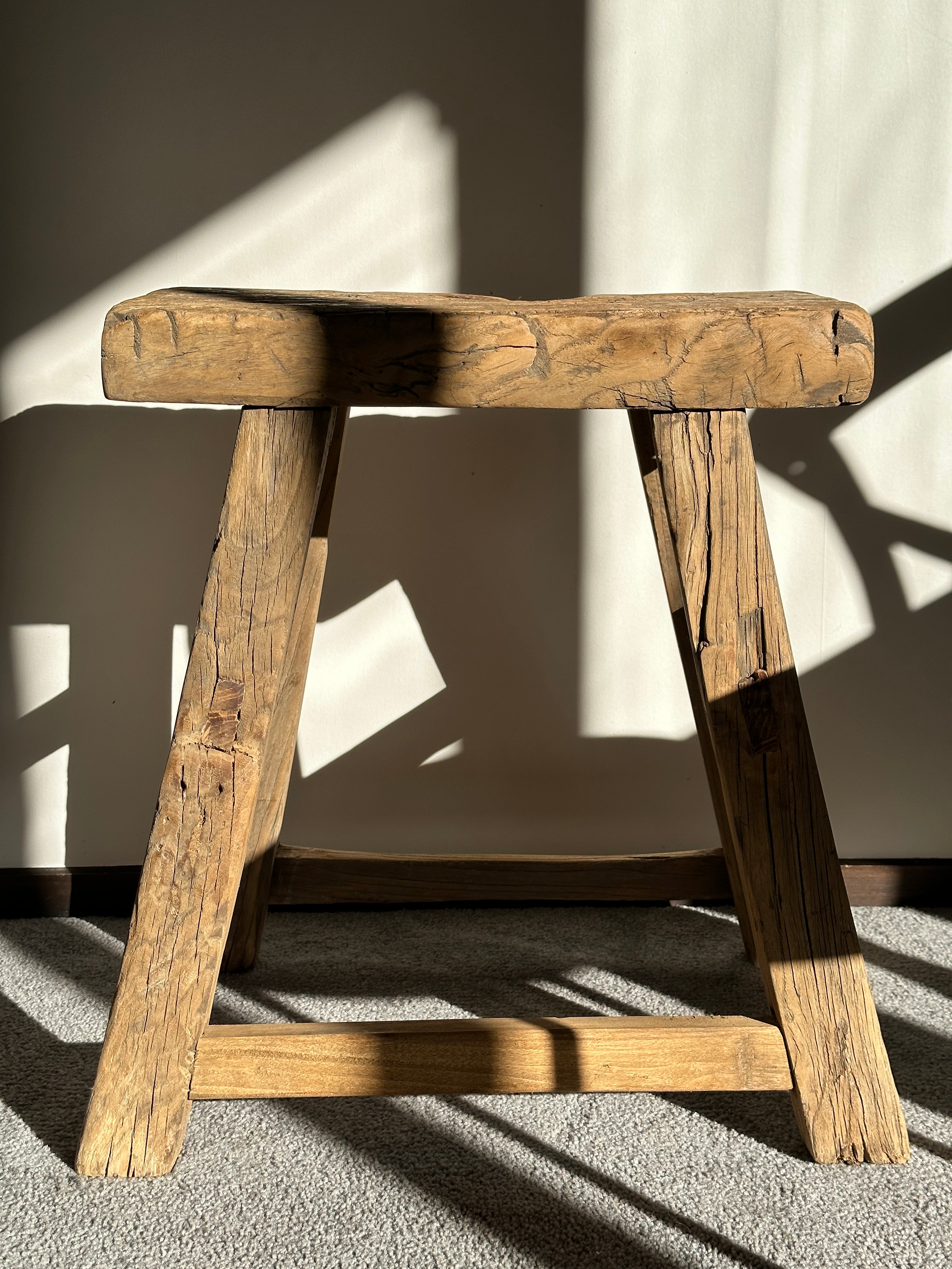 Elm Bench Stool