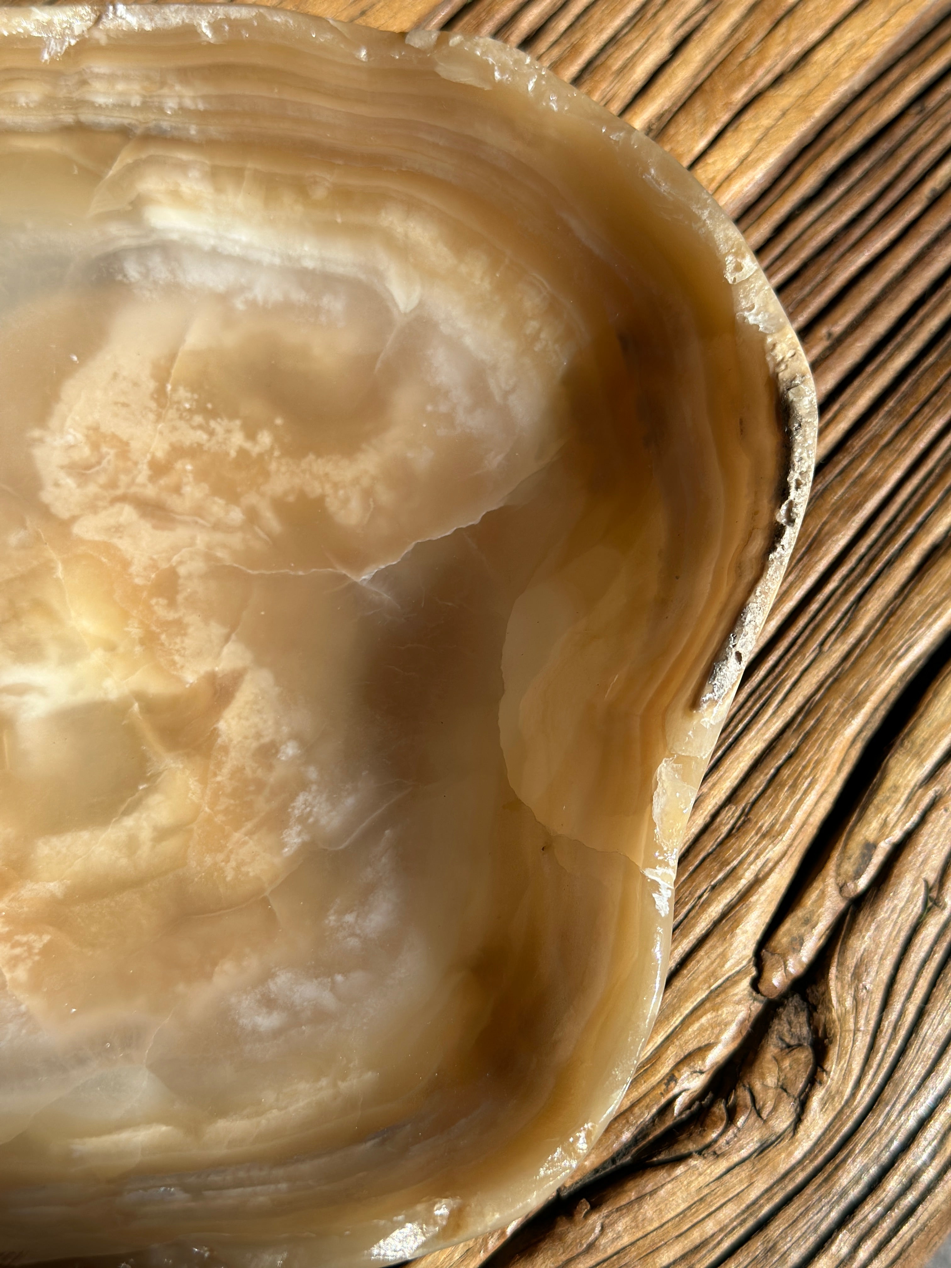 Amber Onyx Bowl - Polished