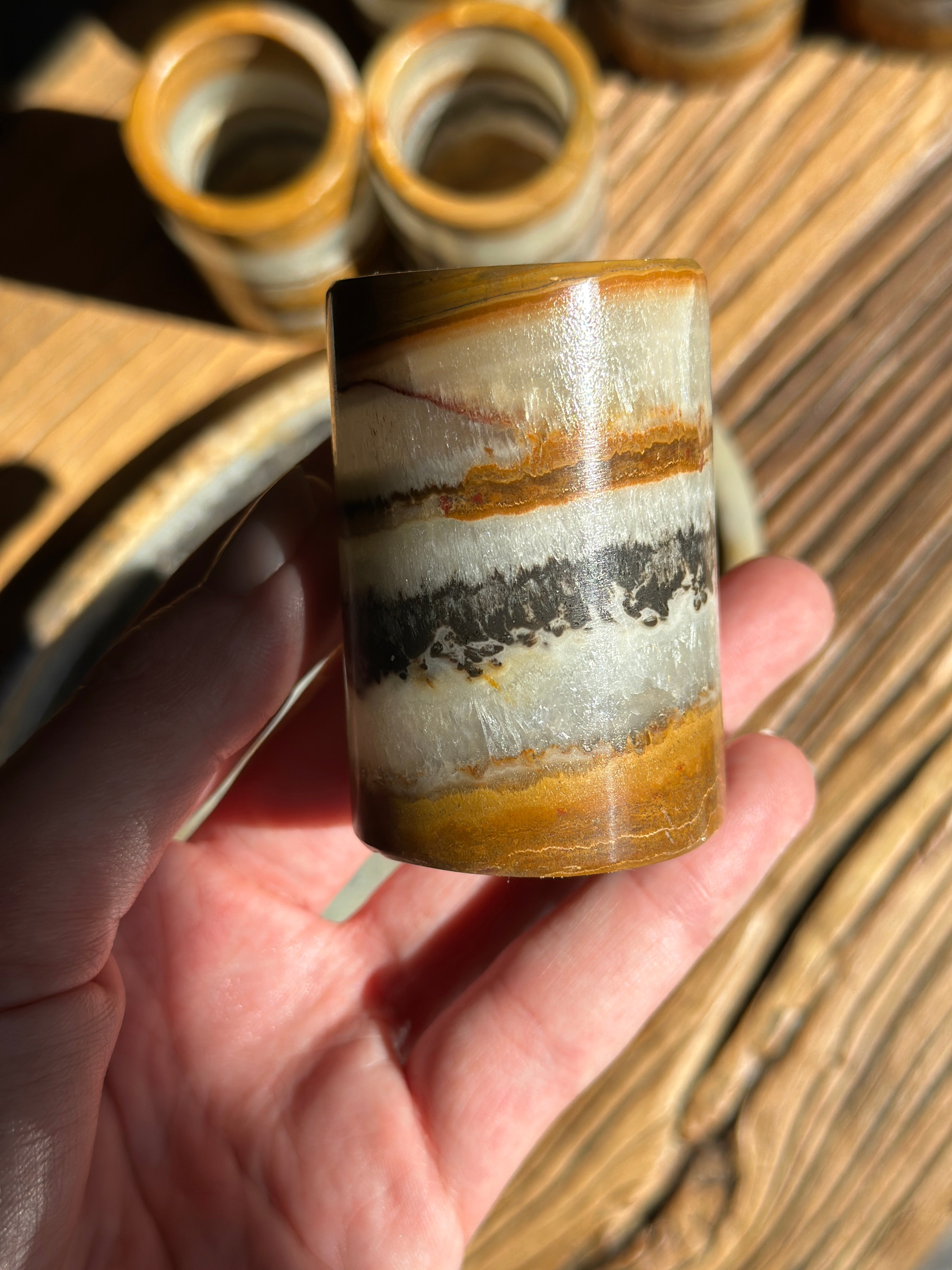 Onyx Shot Glass Set