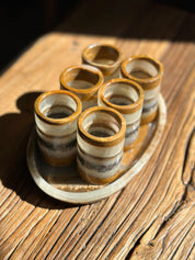 Onyx Shot Glass Set