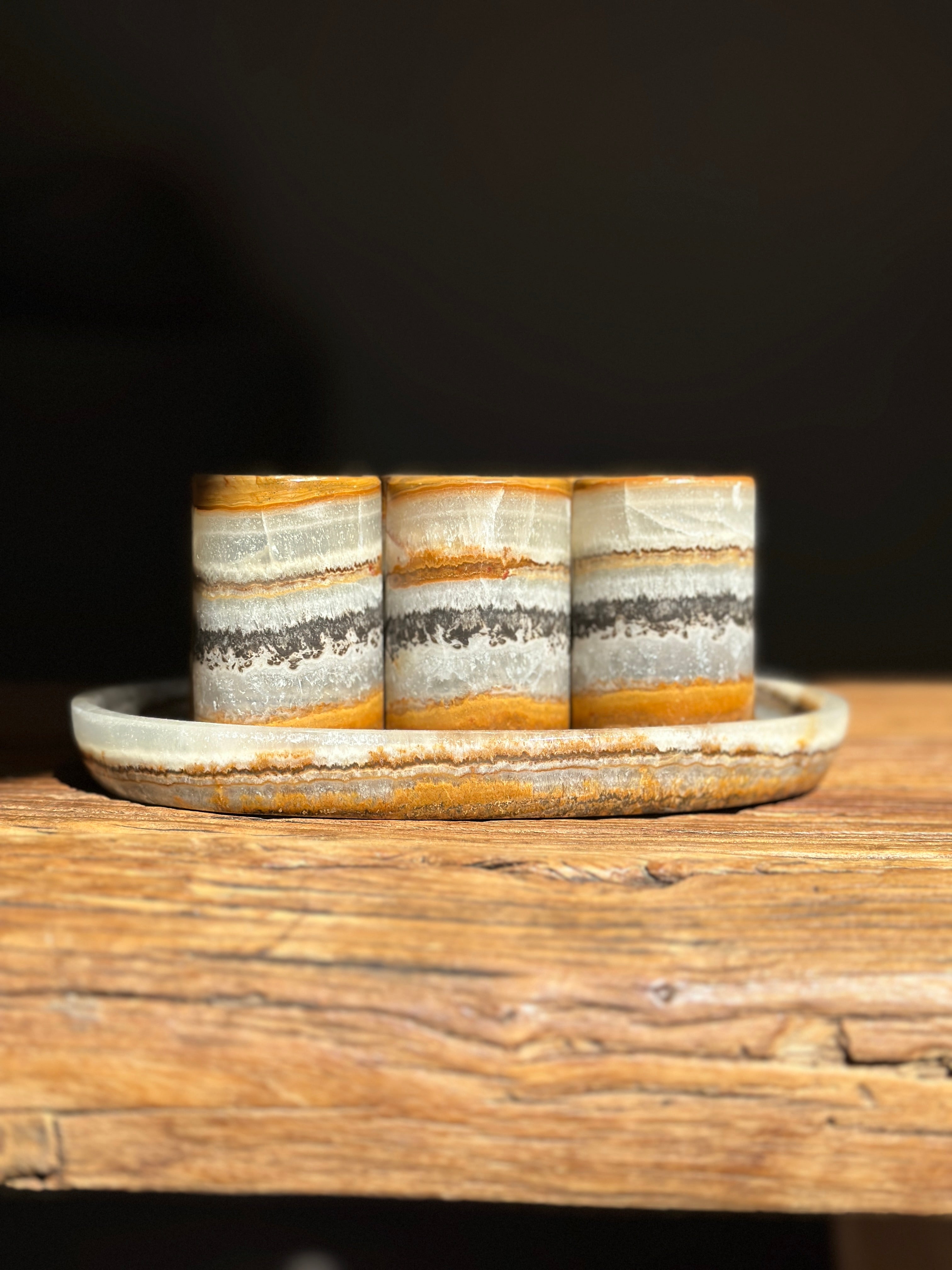 Onyx Shot Glass Set