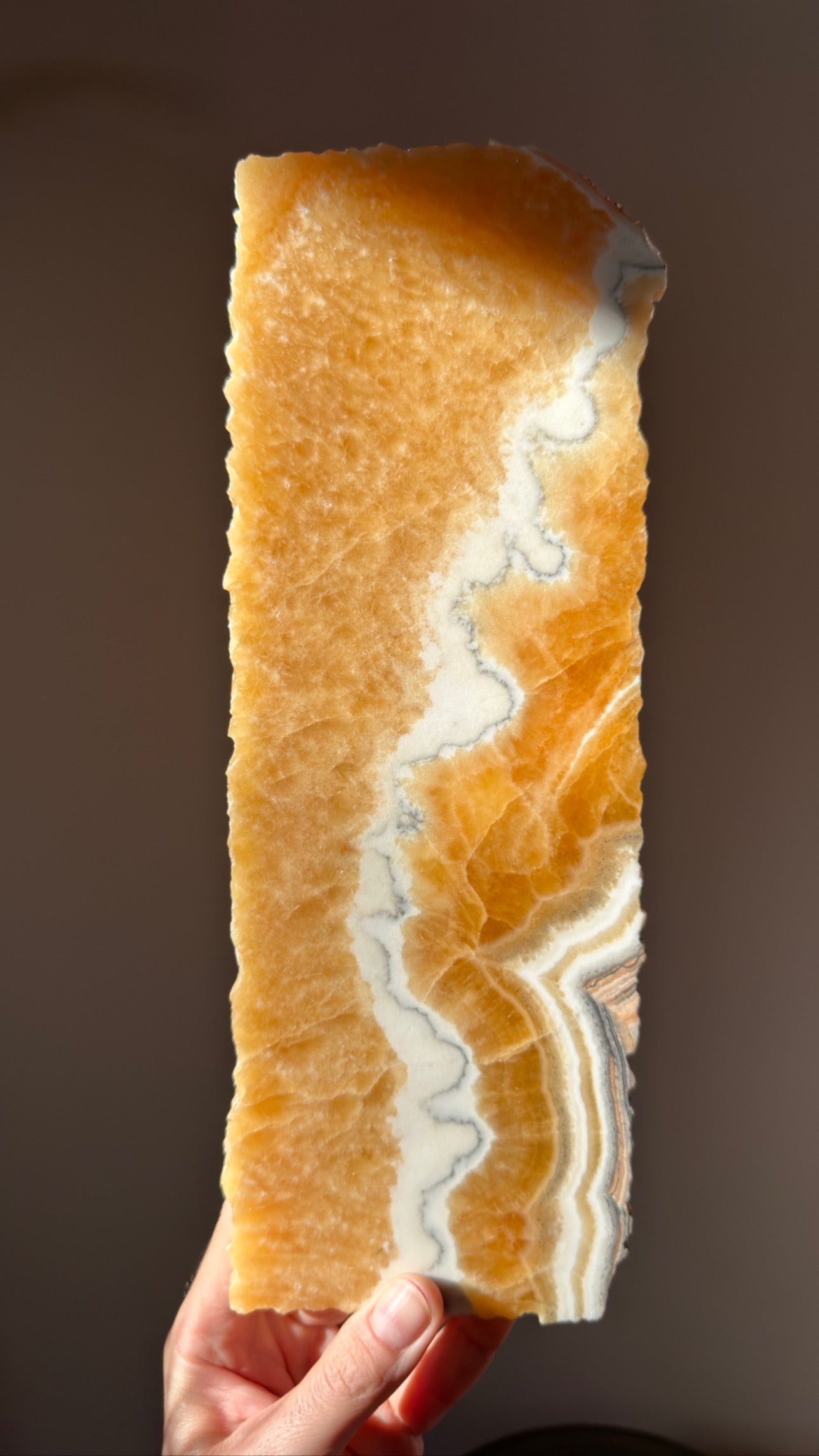 Zebra & Orange Calcite Platter
