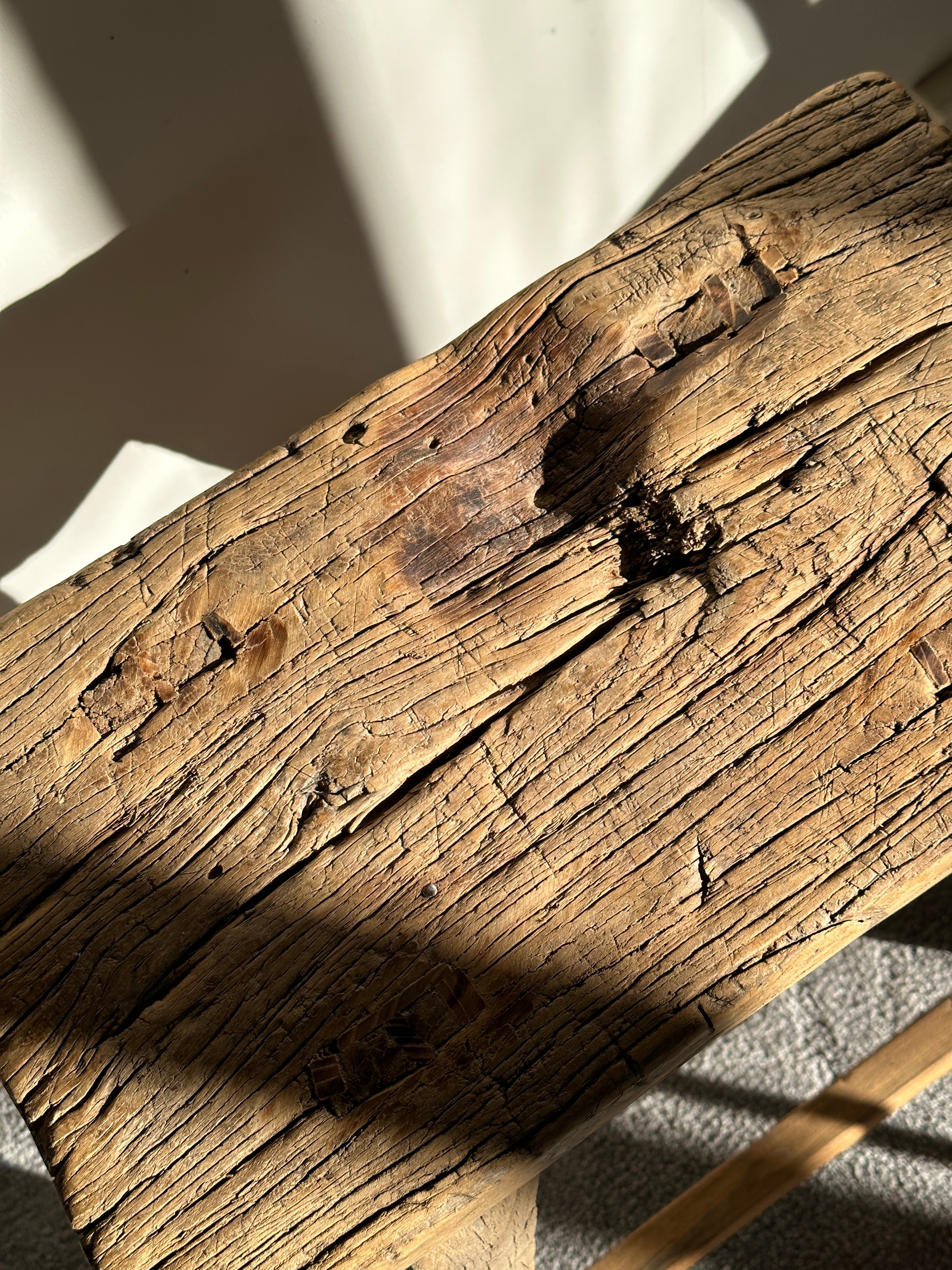Elm Bench Stool
