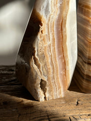 Amber & Travertine Onyx Bookends
