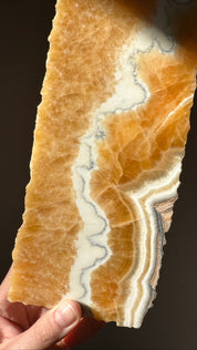 Zebra & Orange Calcite Platter
