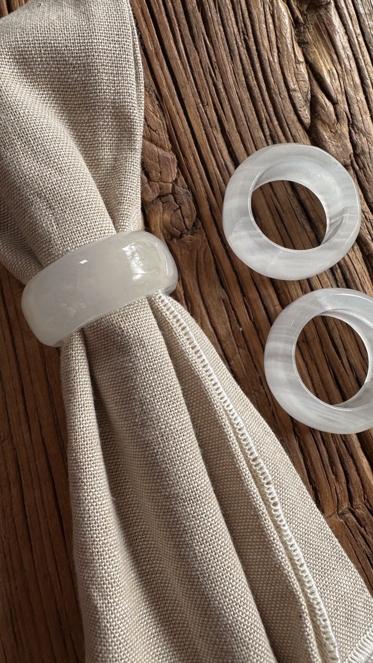 Onyx Napkin Ring - Rounded
