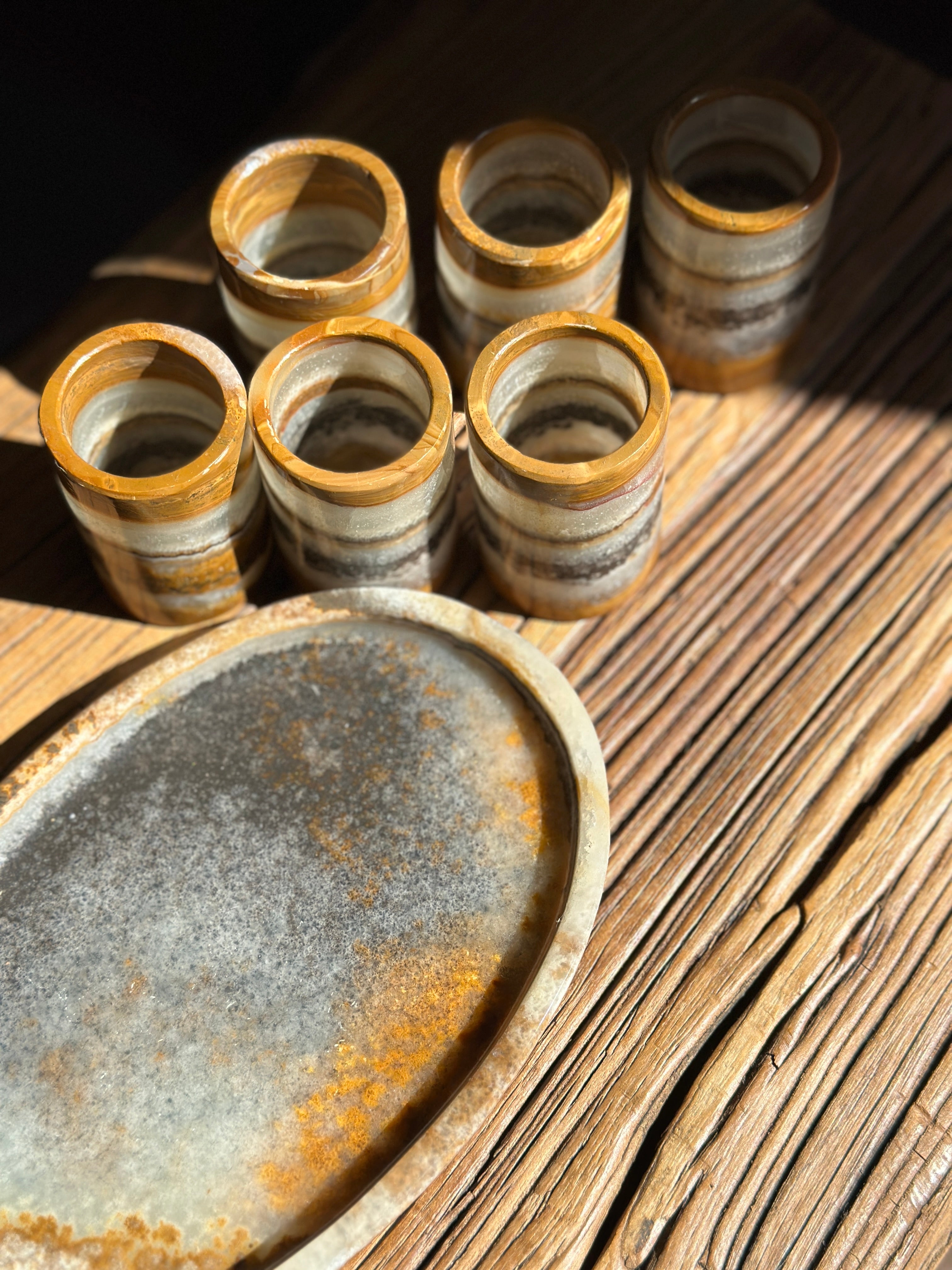 Onyx Shot Glass Set