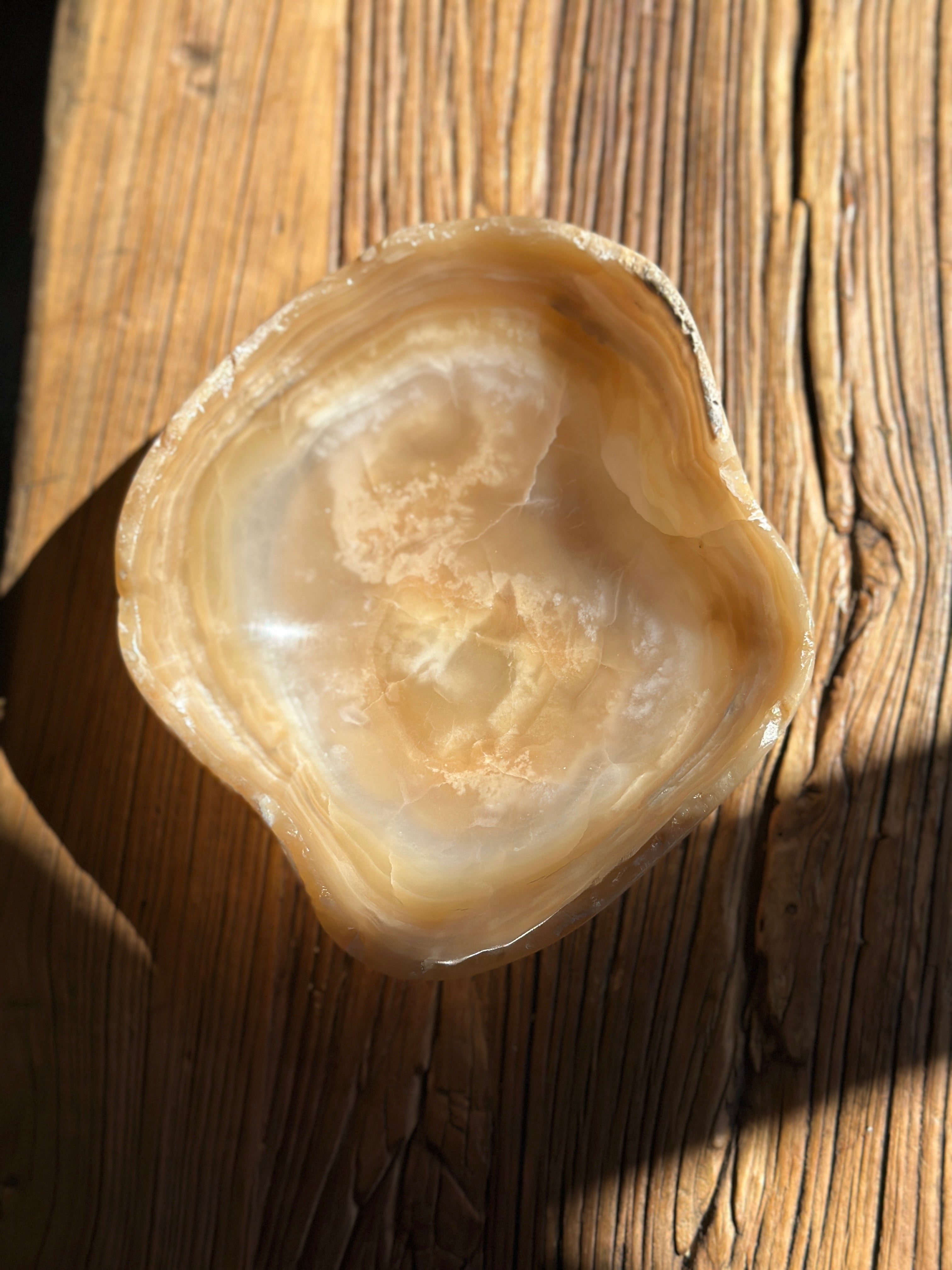 Amber Onyx Bowl - Polished