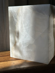 White & Amber Onyx Lamp - Seconds