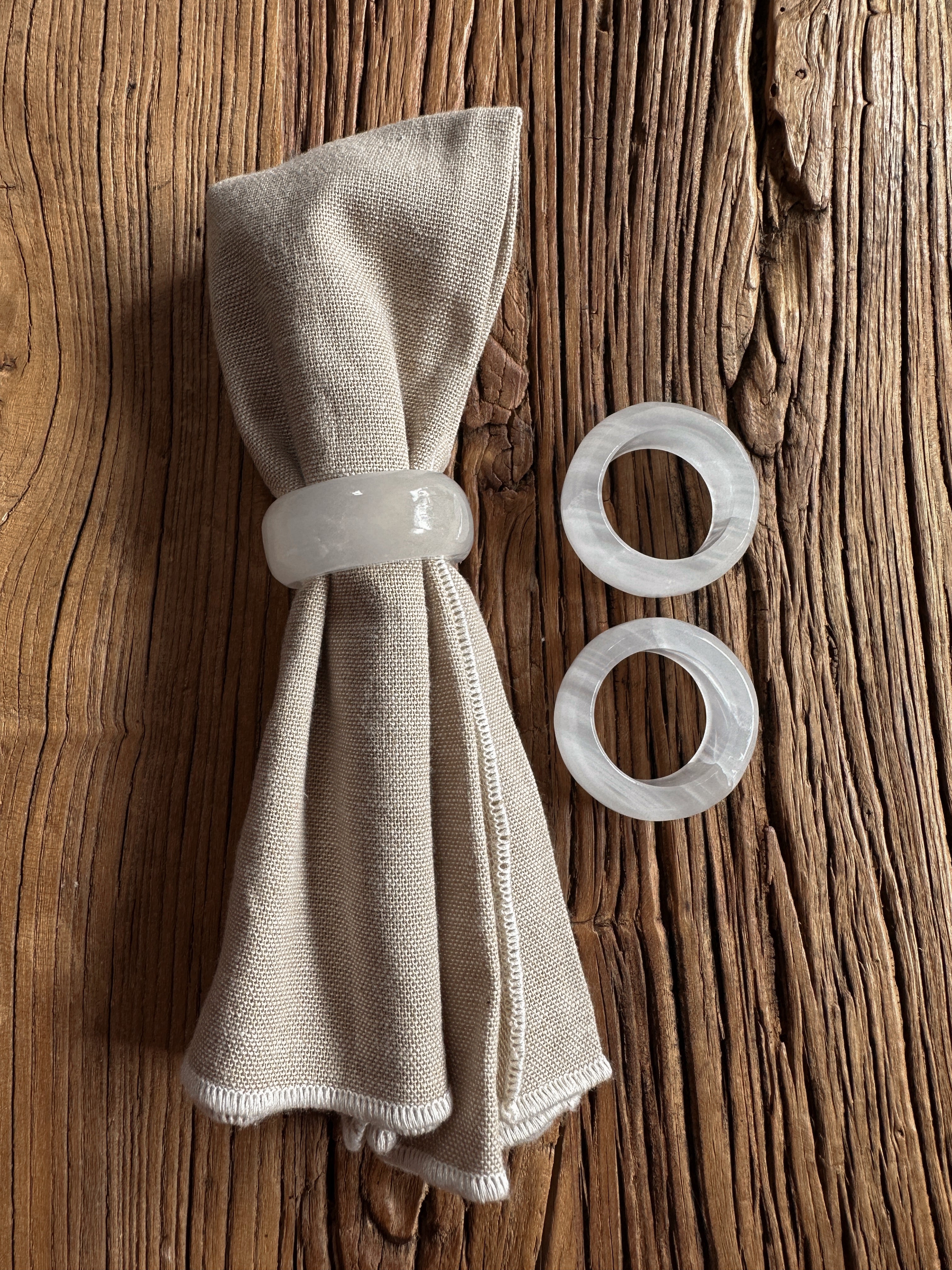 Onyx Napkin Ring - Rounded