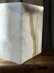 White & Amber Onyx Lamp - Seconds